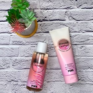 2/$15 VS Pink Bronzed Coconut Mist and Lotion Set 🥥💕